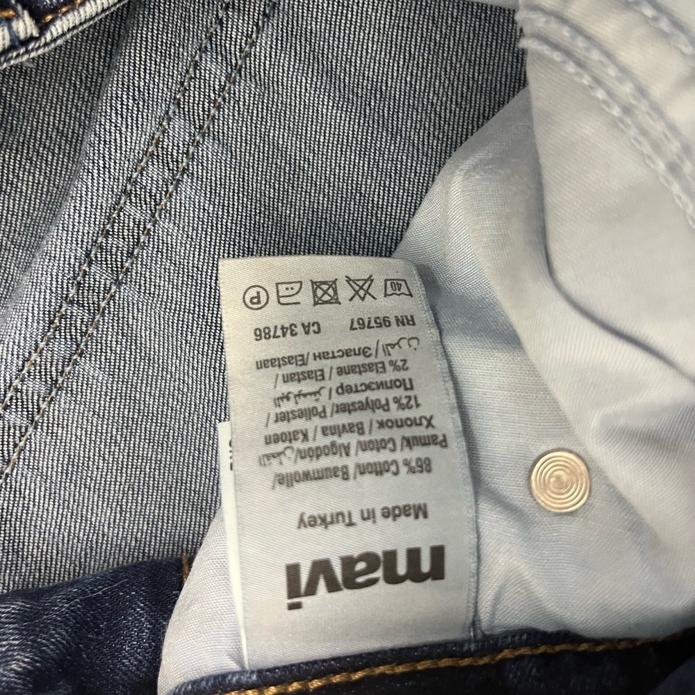 Mavi Zach Straight Leg Jeans Men’s‎ 38x32 Blue Medium Wash Stretch Denim - Picture 4 of 6